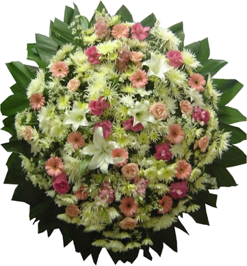 Coroa de flores cemitério vertical